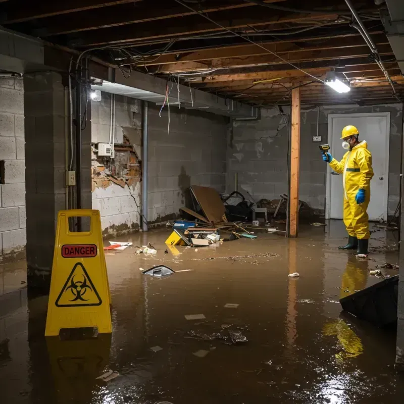 Flooded Basement Electrical Hazard in Jourdanton, TX Property